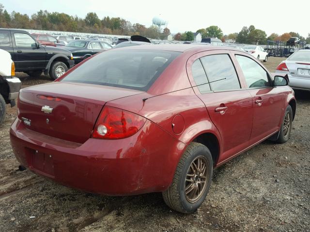 1G1AL55F977279271 - 2007 CHEVROLET COBALT LT BURGUNDY photo 4