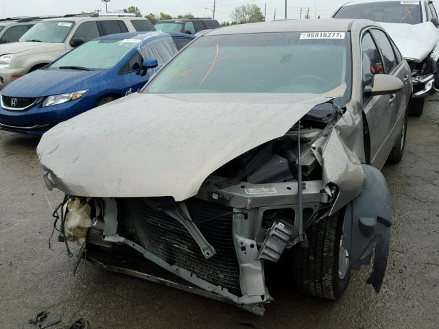 2G1WT58K579246507 - 2007 CHEVROLET IMPALA LT GOLD photo 2