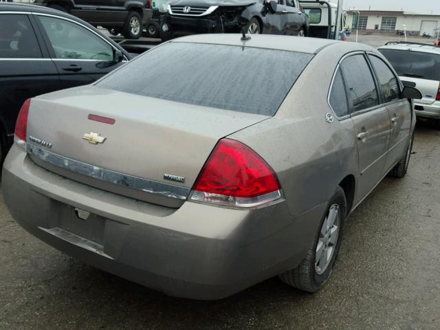 2G1WT58K579246507 - 2007 CHEVROLET IMPALA LT GOLD photo 4