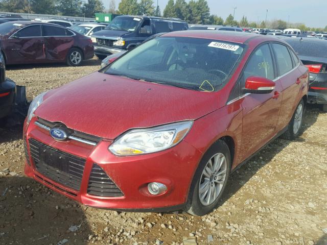 1FAHP3H28CL262346 - 2012 FORD FOCUS SEL RED photo 2