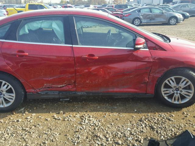 1FAHP3H28CL262346 - 2012 FORD FOCUS SEL RED photo 9