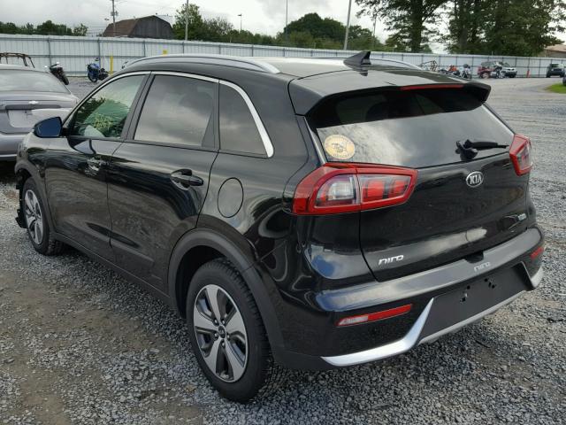 KNDCC3LC0H5087537 - 2017 KIA NIRO EX BLACK photo 3