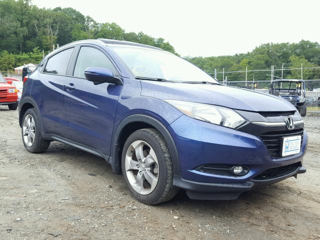 3CZRU6H70HM701690 - 2017 HONDA HR-V EXL BLUE photo 1