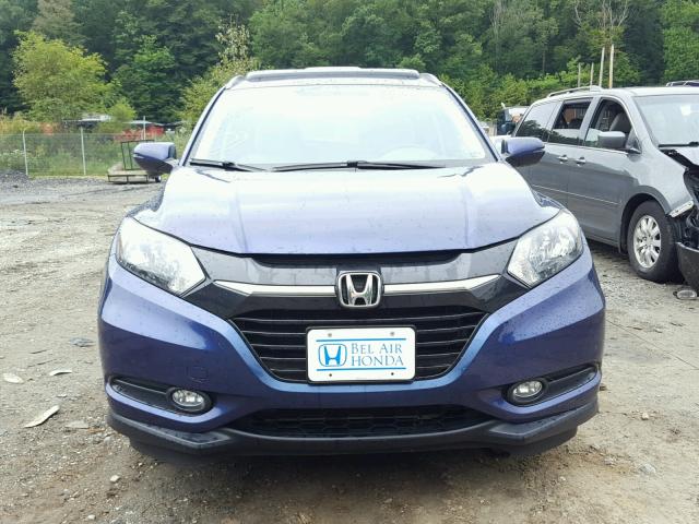 3CZRU6H70HM701690 - 2017 HONDA HR-V EXL BLUE photo 9