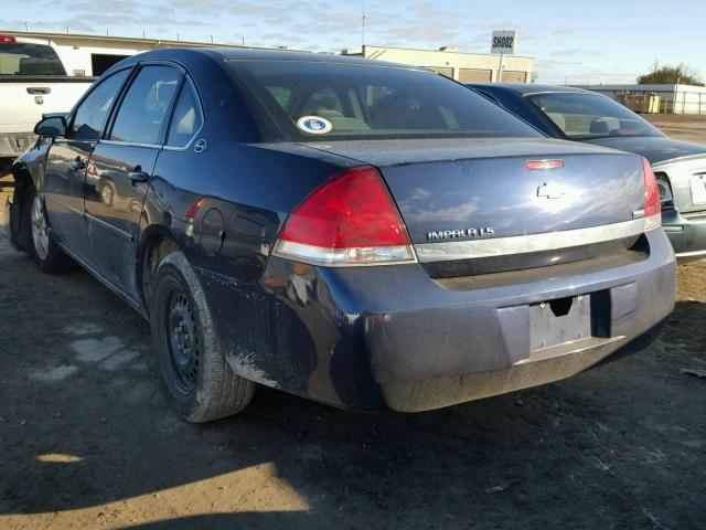 2G1WB58K479399348 - 2007 CHEVROLET IMPALA LS BLUE photo 3