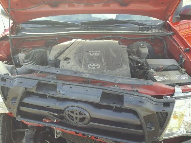 5TEUU42N86Z244364 - 2006 TOYOTA TACOMA ACC RED photo 7