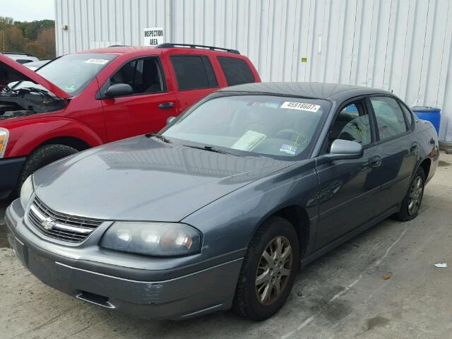 2G1WF52E259111248 - 2005 CHEVROLET IMPALA GRAY photo 2