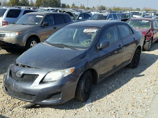 1NXBU4EE6AZ383117 - 2010 TOYOTA COROLLA BA CHARCOAL photo 2