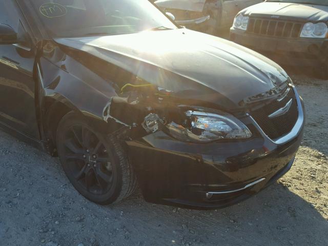 1C3CCBBGXEN172268 - 2014 CHRYSLER 200 TOURIN BLACK photo 9