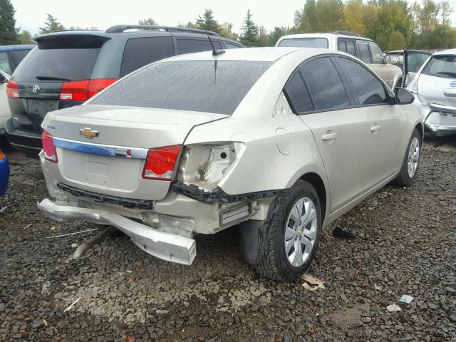 1G1PA5SG8D7253110 - 2013 CHEVROLET CRUZE LS GOLD photo 4