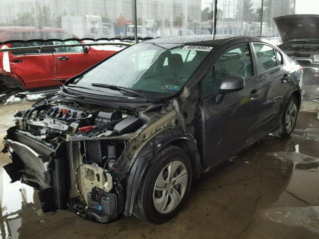 2HGFB2F56DH572311 - 2013 HONDA CIVIC LX CHARCOAL photo 2