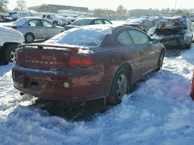 4B3AG42G03E180556 - 2003 DODGE STRATUS SE RED photo 4