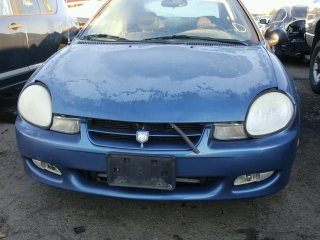 1B3ES56CX2D656007 - 2002 DODGE NEON ES BLUE photo 9