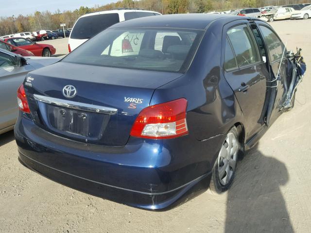 JTDBT923381233923 - 2008 TOYOTA YARIS BLUE photo 4