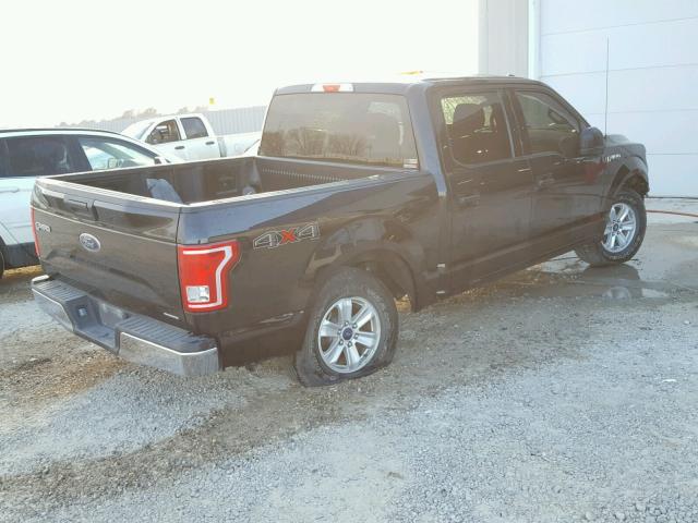 1FTEW1EF0GFA86988 - 2016 FORD F150 SUPER BLACK photo 4