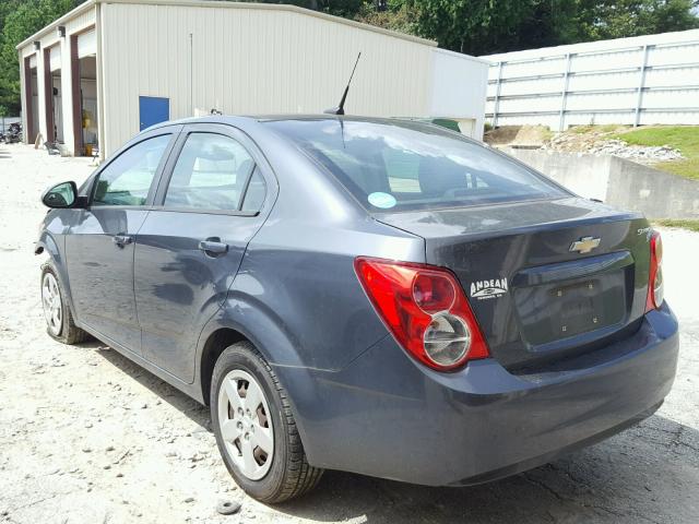 1G1JA5SH8D4120704 - 2013 CHEVROLET SONIC LS GRAY photo 3