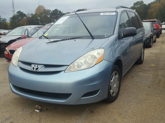 5TDZA23CX6S544730 - 2006 TOYOTA SIENNA BLUE photo 2