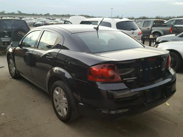 1C3CDZAB9DN730556 - 2013 DODGE AVENGER SE BLACK photo 3