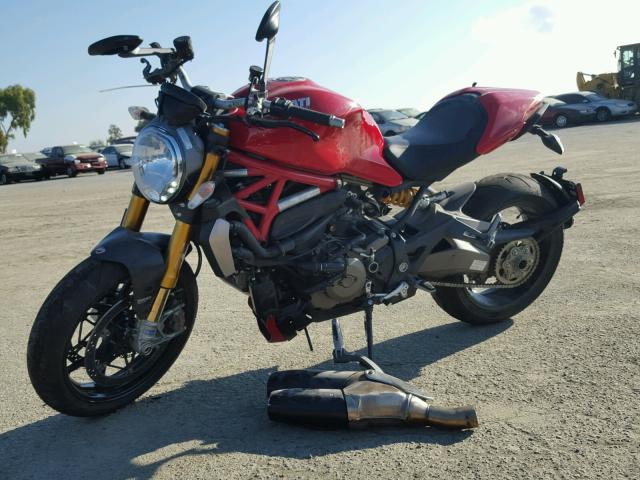 ZDM1RBSW8EB004336 - 2014 DUCATI MONSTER 12 RED photo 2