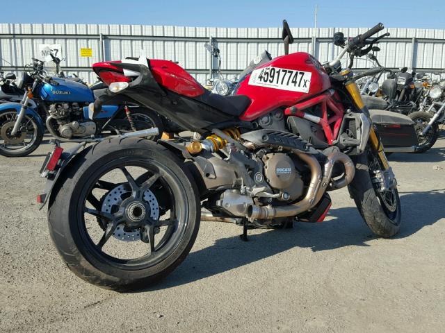 ZDM1RBSW8EB004336 - 2014 DUCATI MONSTER 12 RED photo 4