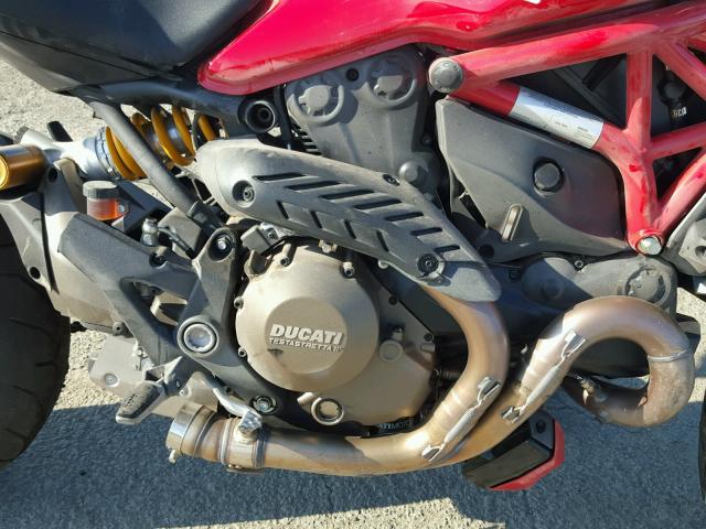 ZDM1RBSW8EB004336 - 2014 DUCATI MONSTER 12 RED photo 7