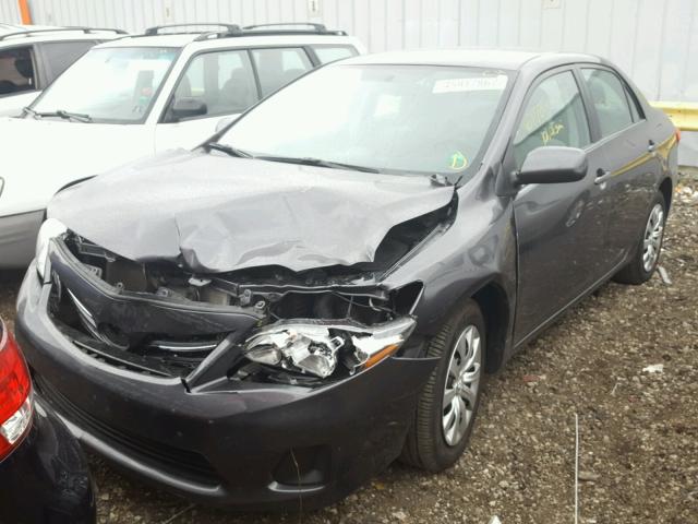 5YFBU4EE0DP166717 - 2013 TOYOTA COROLLA BA GRAY photo 2