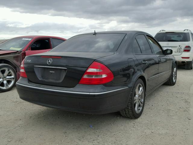 WDBUF56J36A932126 - 2006 MERCEDES-BENZ E 350 BLACK photo 4