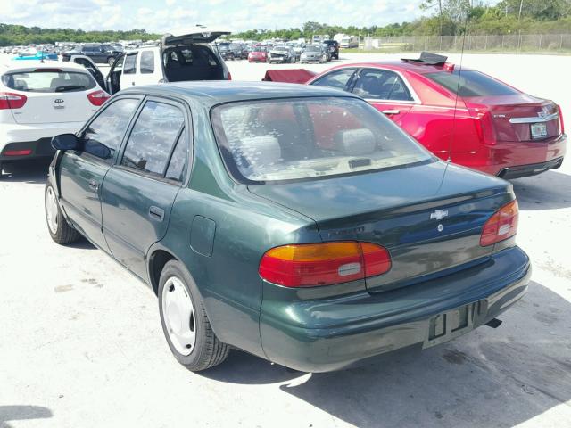 1Y1SK54892Z416431 - 2002 CHEVROLET GEO PRIZM GREEN photo 3