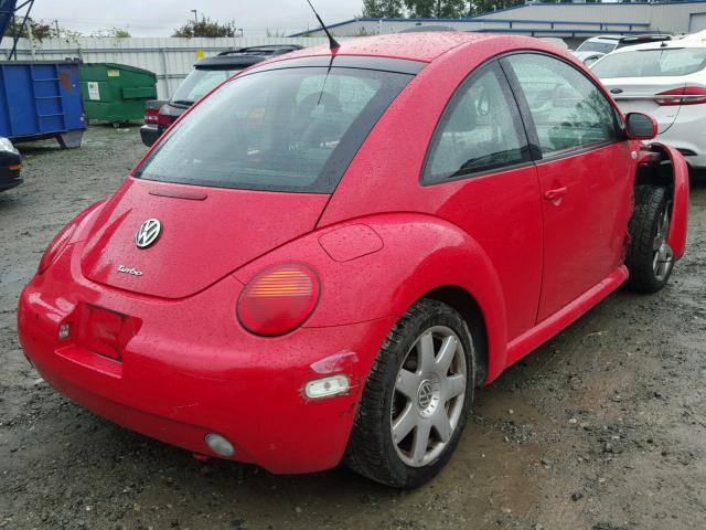 3VWDD21CX2M404172 - 2002 VOLKSWAGEN NEW BEETLE 红色 照片 4
