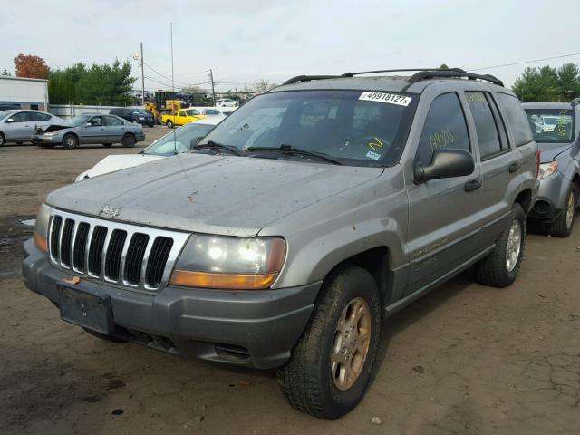 1J4GW48S71C527926 - 2001 JEEP GRAND CHER GRAY photo 2