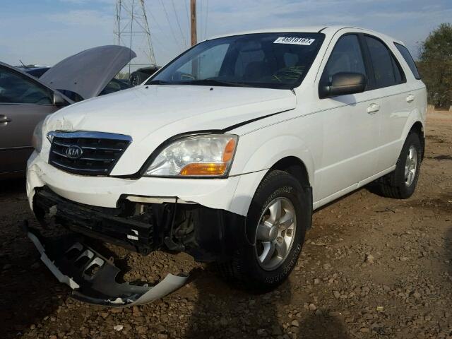 KNDJD735185797480 - 2008 KIA SORENTO WHITE photo 2