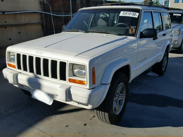 1J4FF58S81L509128 - 2001 JEEP CHEROKEE C WHITE photo 2