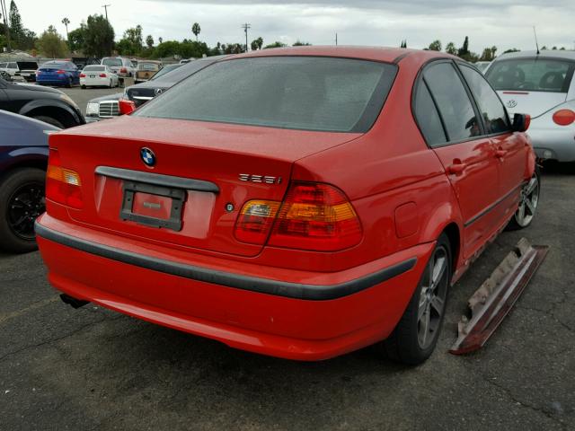 WBAET37442NJ22032 - 2002 BMW 325 I RED photo 4