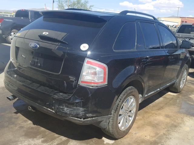 2FMDK48C87BB45941 - 2007 FORD EDGE SEL BLACK photo 4