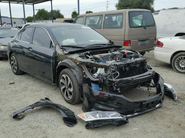 1HGCR2F89GA103564 - 2016 HONDA ACCORD EXL BLACK photo 1