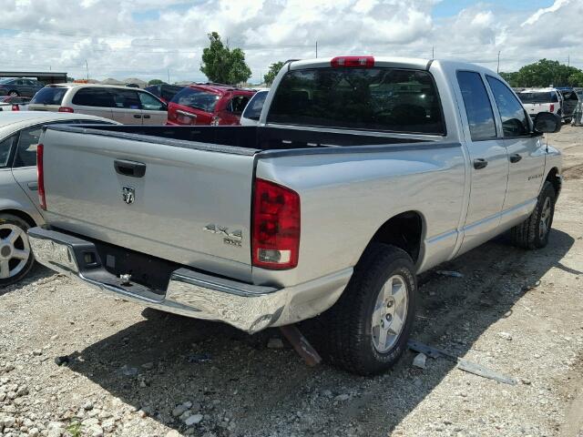 1D7HU18N15J577740 - 2005 DODGE RAM 1500 S SILVER photo 4