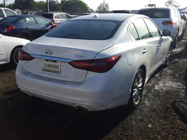 JN1EV7AP8JM352140 - 2018 INFINITI Q50 LUXE WHITE photo 4