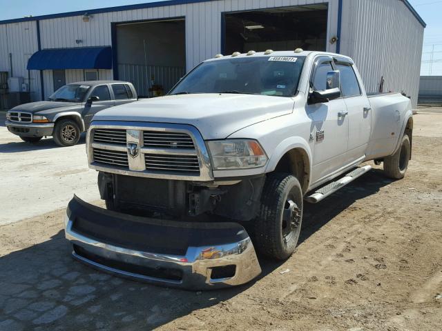 3D73Y4CL7AG163637 - 2010 DODGE RAM 3500 WHITE photo 2