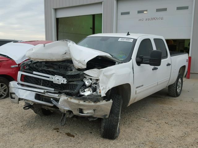 1GC1KXCG8CF148124 - 2012 CHEVROLET SILVERADO WHITE photo 2