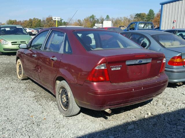 1FAFP34N46W235462 - 2006 FORD FOCUS BURGUNDY photo 3