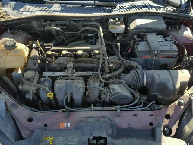 1FAFP34N46W235462 - 2006 FORD FOCUS BURGUNDY photo 7