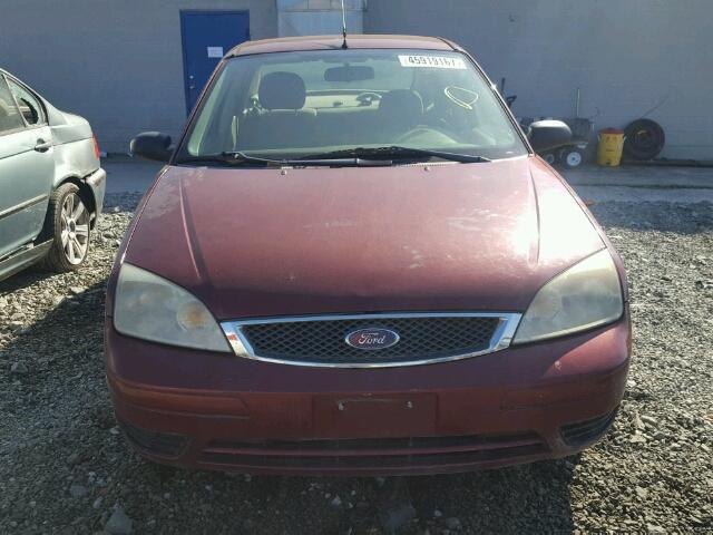 1FAFP34N46W235462 - 2006 FORD FOCUS BURGUNDY photo 9