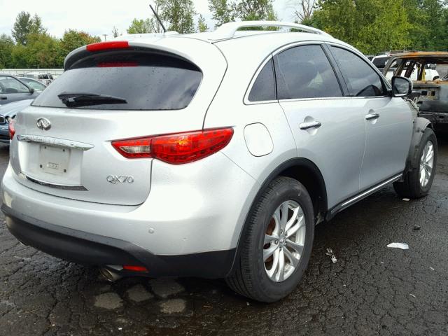 JN8CS1MW5EM413046 - 2014 INFINITI QX70 SILVER photo 4