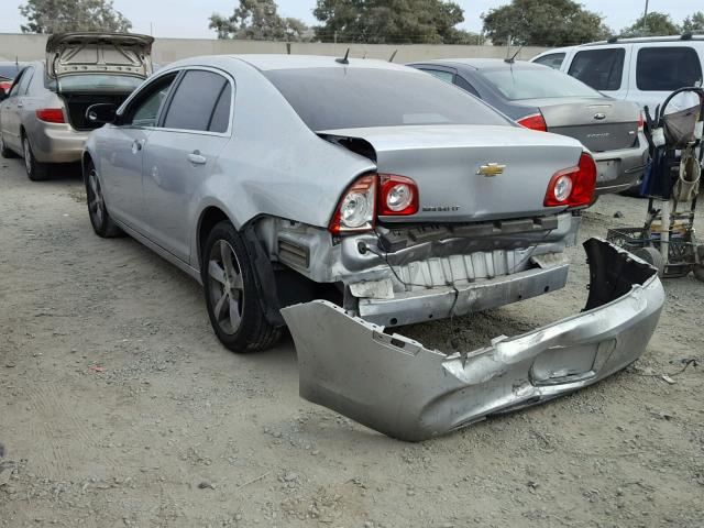 1G1ZC5E19BF186322 - 2011 CHEVROLET MALIBU 1LT SILVER photo 3