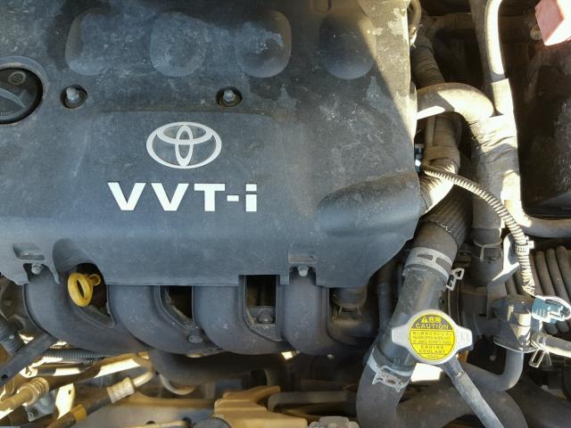 JTDBT923081205867 - 2008 TOYOTA YARIS BLUE photo 7