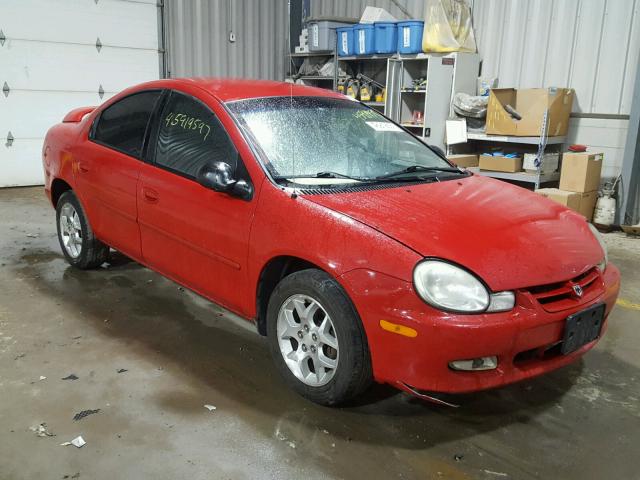 1B3ES56C22D655031 - 2002 DODGE NEON ES RED photo 1