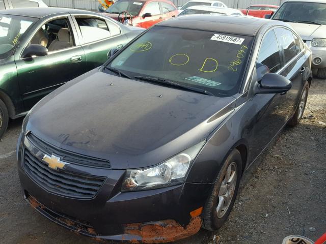 1G1PC5SB6D7296097 - 2013 CHEVROLET CRUZE LT CHARCOAL photo 2