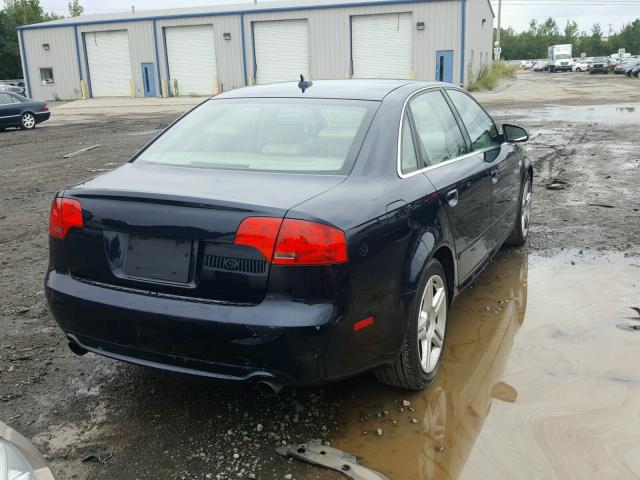 WAUDF78E68A094980 - 2008 AUDI A4 2.0T QU BLUE photo 4