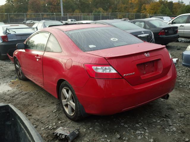 2HGFG12888H546004 - 2008 HONDA CIVIC EX 红色 照片 3