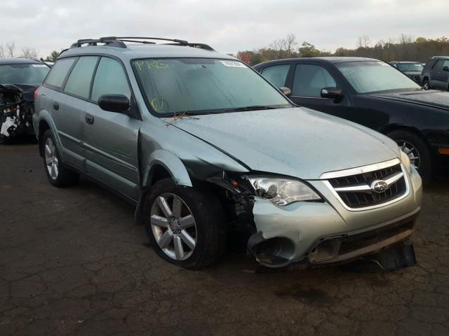 4S4BP61C297318167 - 2009 SUBARU OUTBACK 2. GREEN photo 1